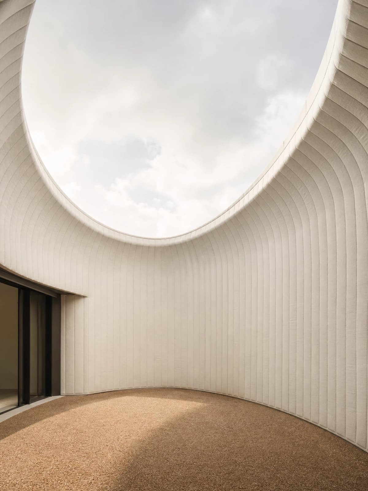 Open courtyard at the centre of Orbit Court